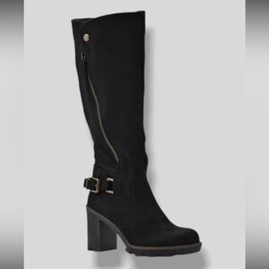 White Mountain Black Berlin Over the Knee Boots with Side Zipper